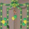 Beistle Pack of 6 Green and Brown Jungle Monkey Party Canopy Decorating Kit 20' x 20'